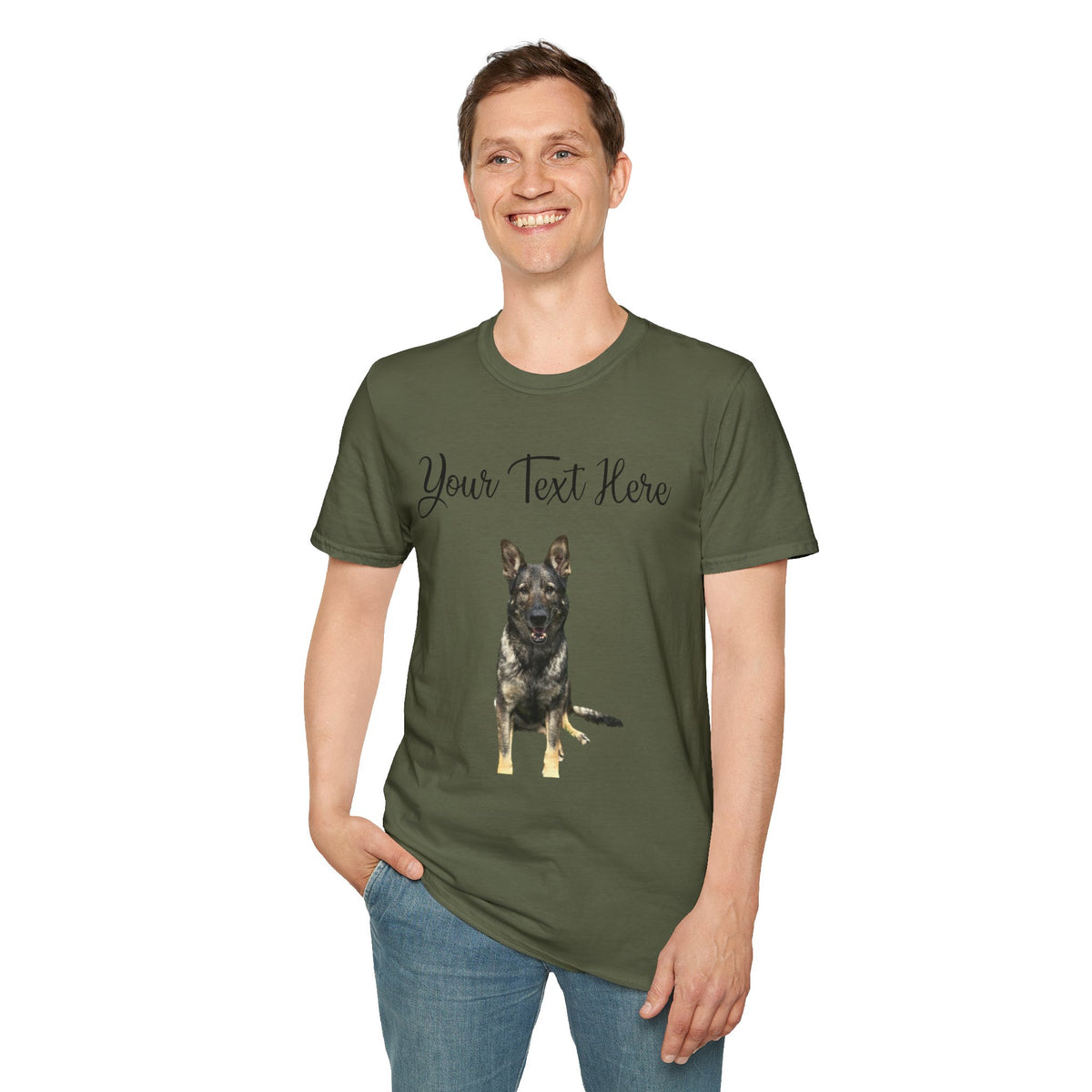 Custom Photo and Text Tee