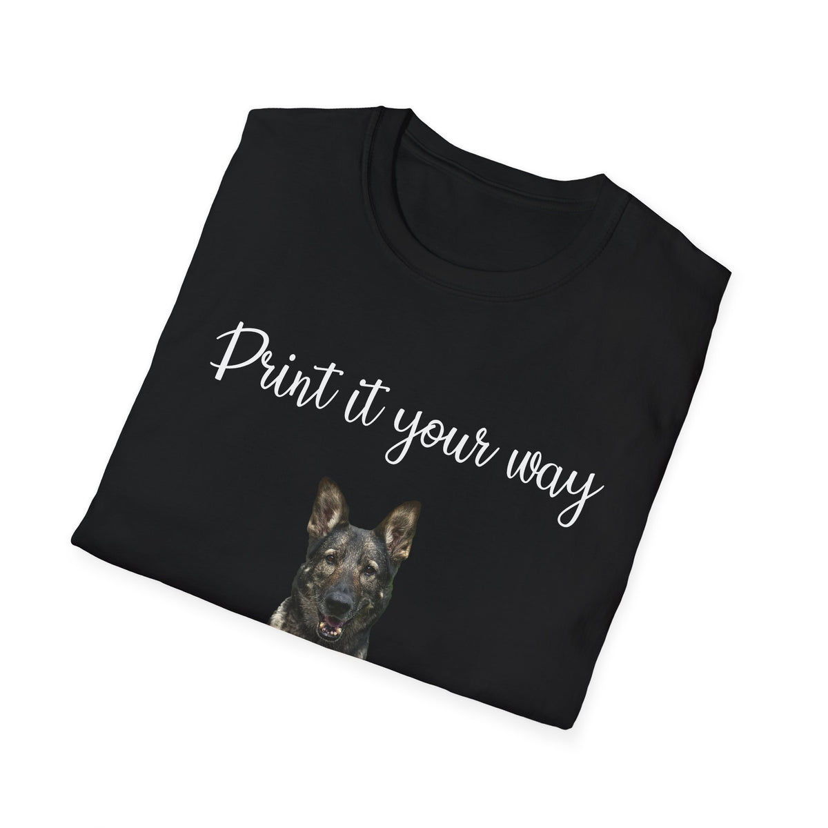 German Shepherd Graphic T-Shirt - "Print it your way" Dog Tee