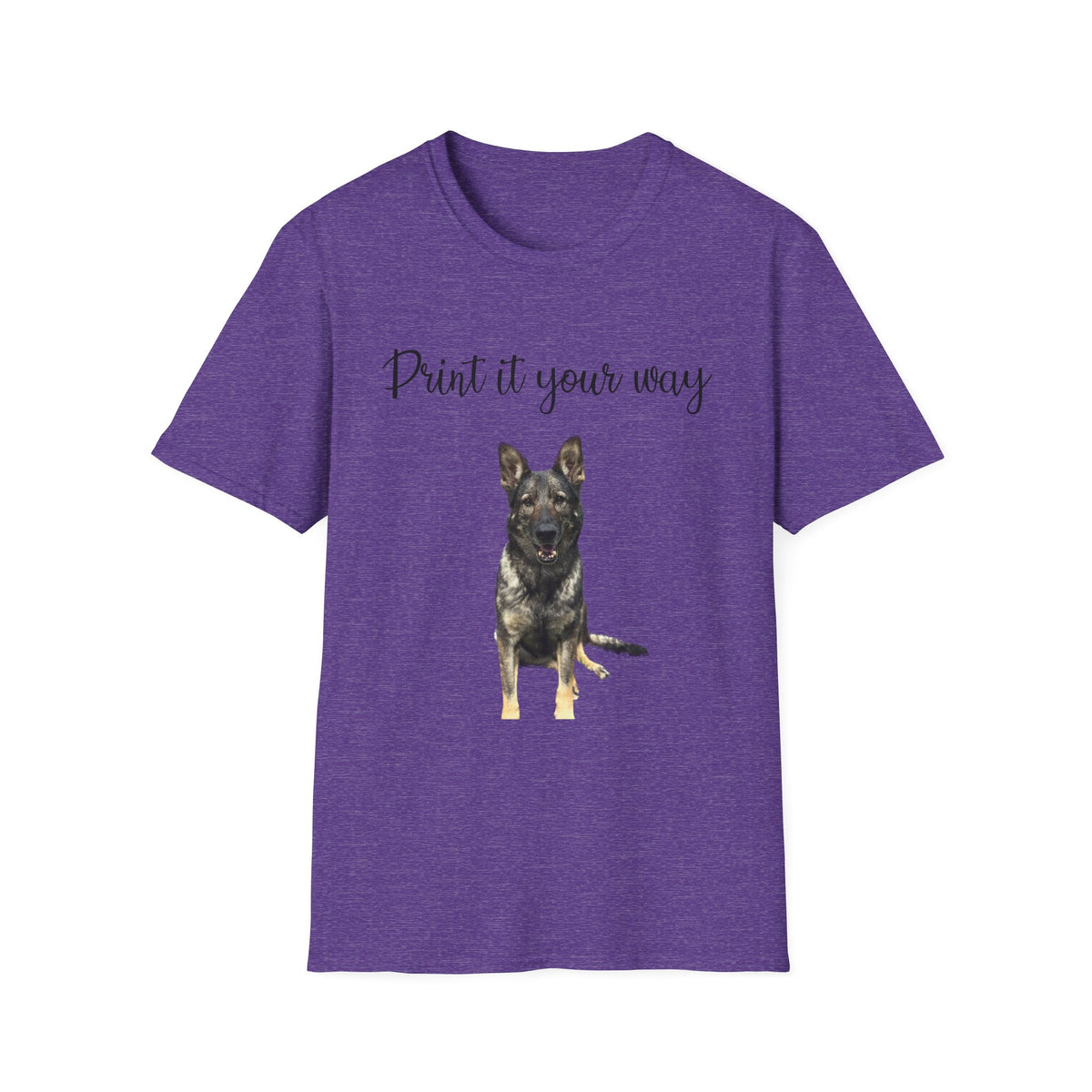 German Shepherd Graphic T-Shirt - "Print it your way" Dog Tee