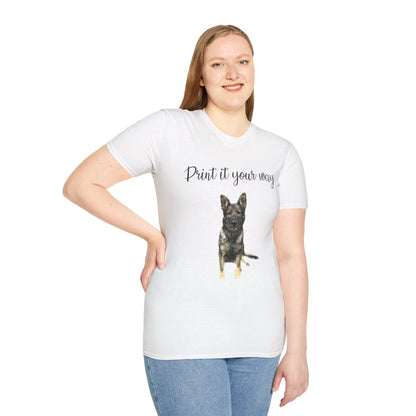 German Shepherd Graphic T-Shirt - "Print it your way" Dog Tee