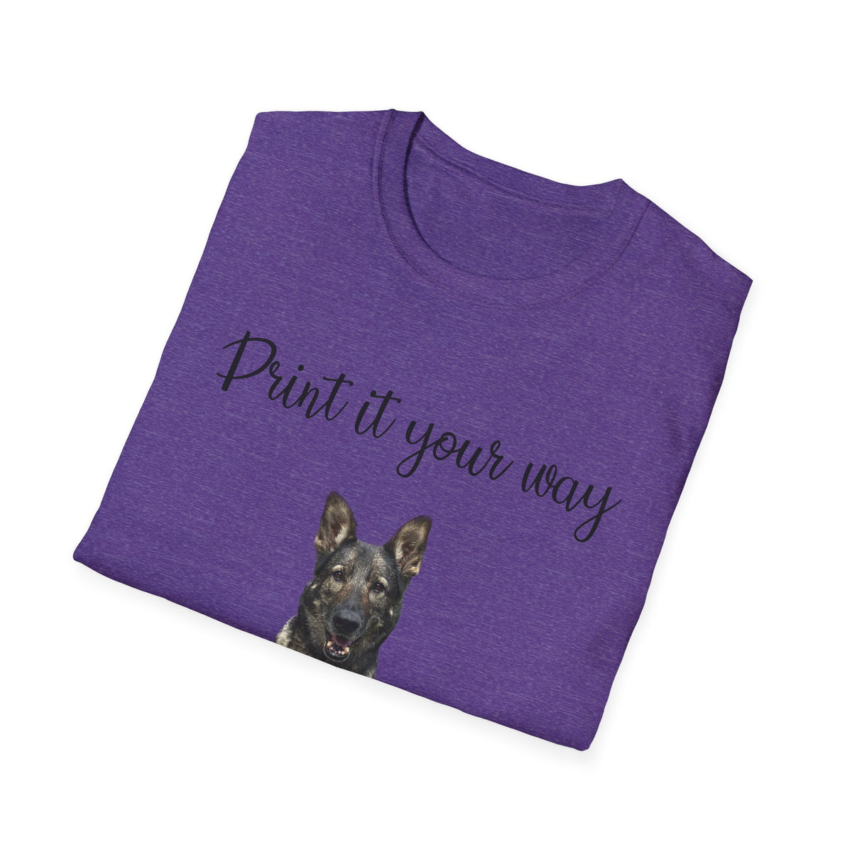 German Shepherd Graphic T-Shirt - "Print it your way" Dog Tee