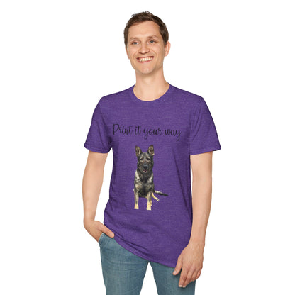 German Shepherd Graphic T-Shirt - "Print it your way" Dog Tee
