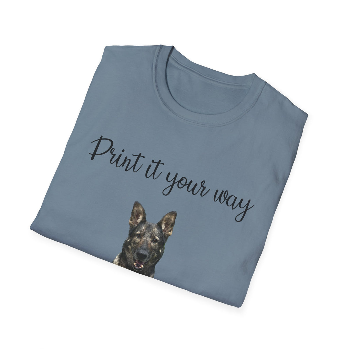 German Shepherd Graphic T-Shirt - "Print it your way" Dog Tee