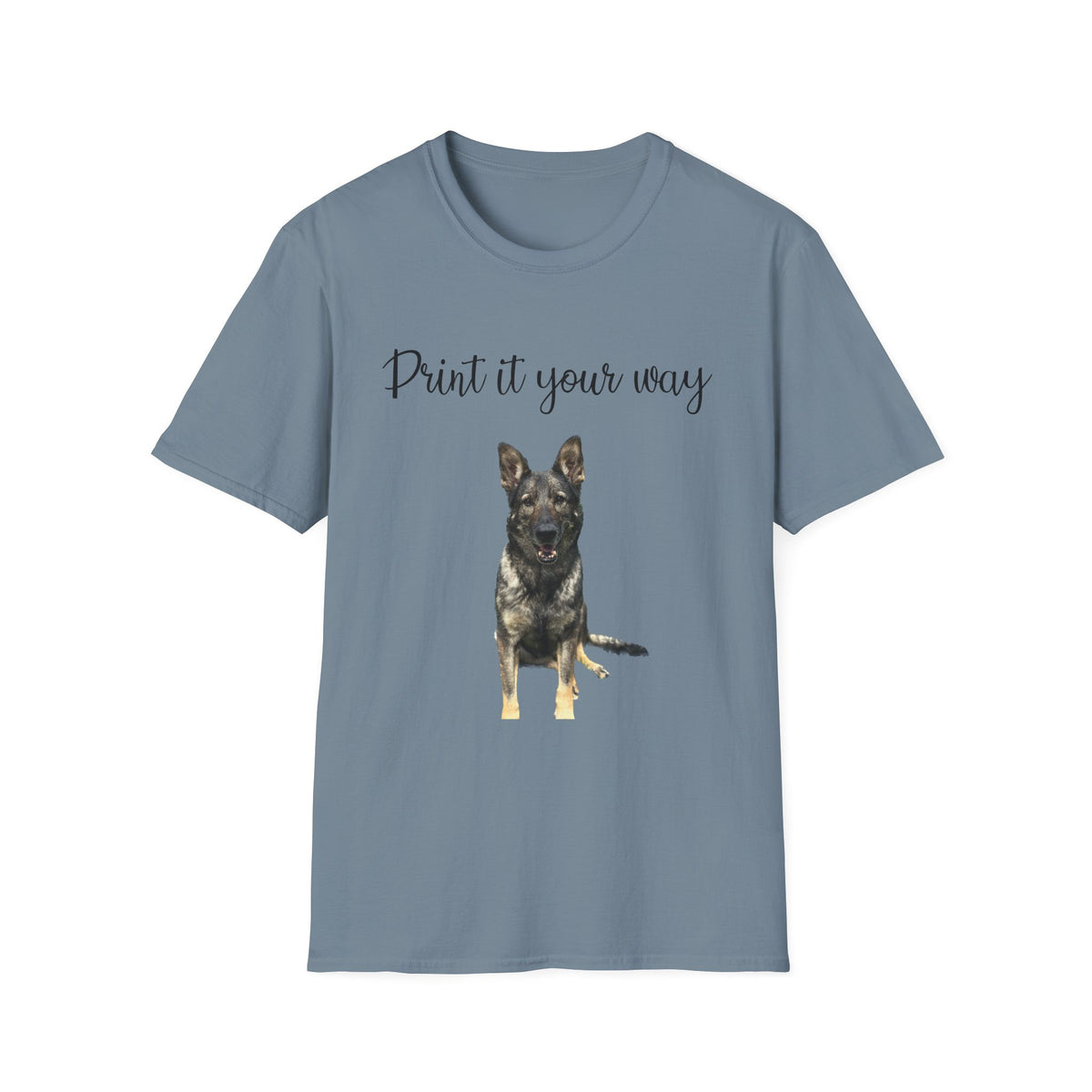 German Shepherd Graphic T-Shirt - "Print it your way" Dog Tee