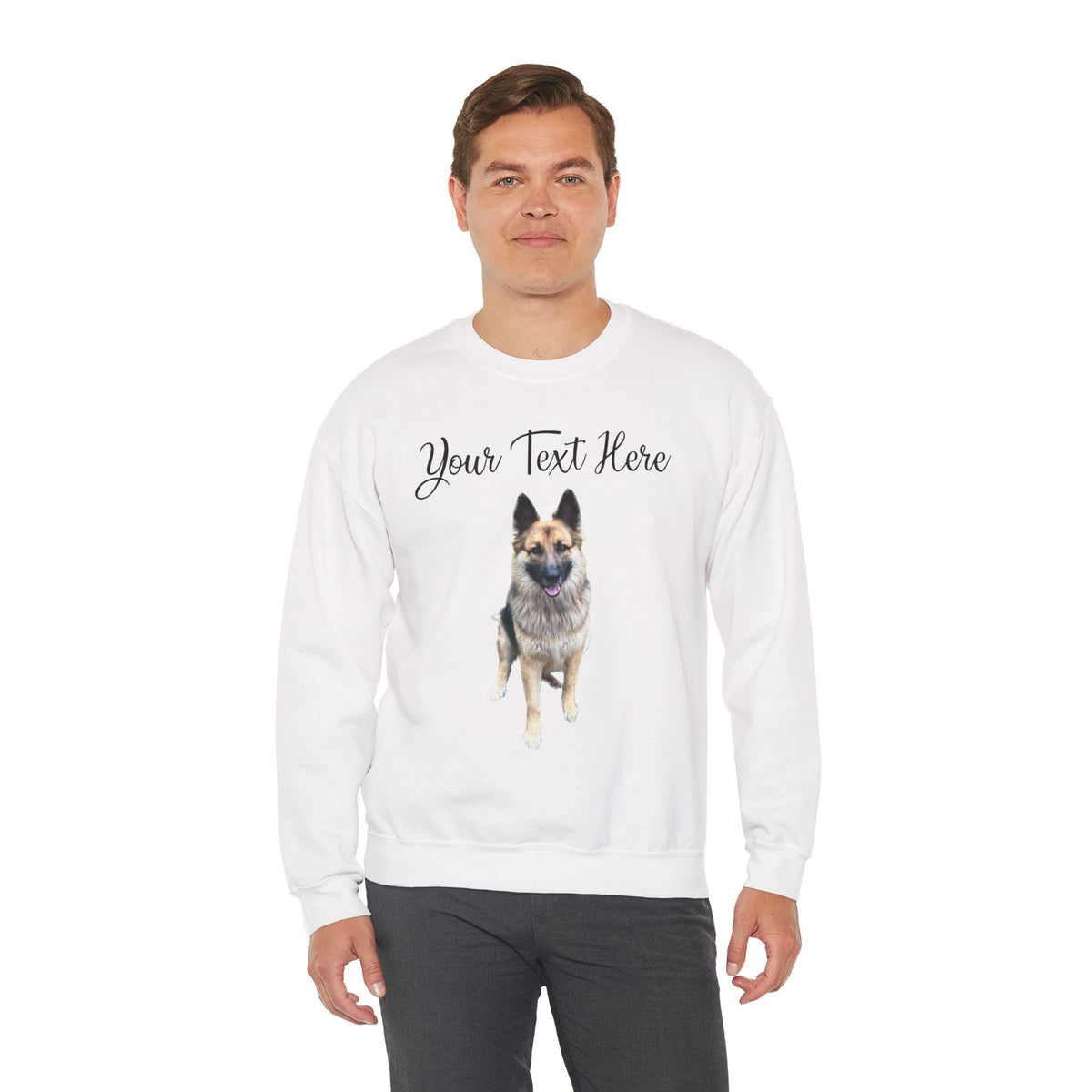 Custom Photo and Text Crewneck