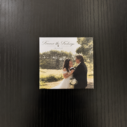 Custom wedding photo magnet by Hunter's Healthy Treats
